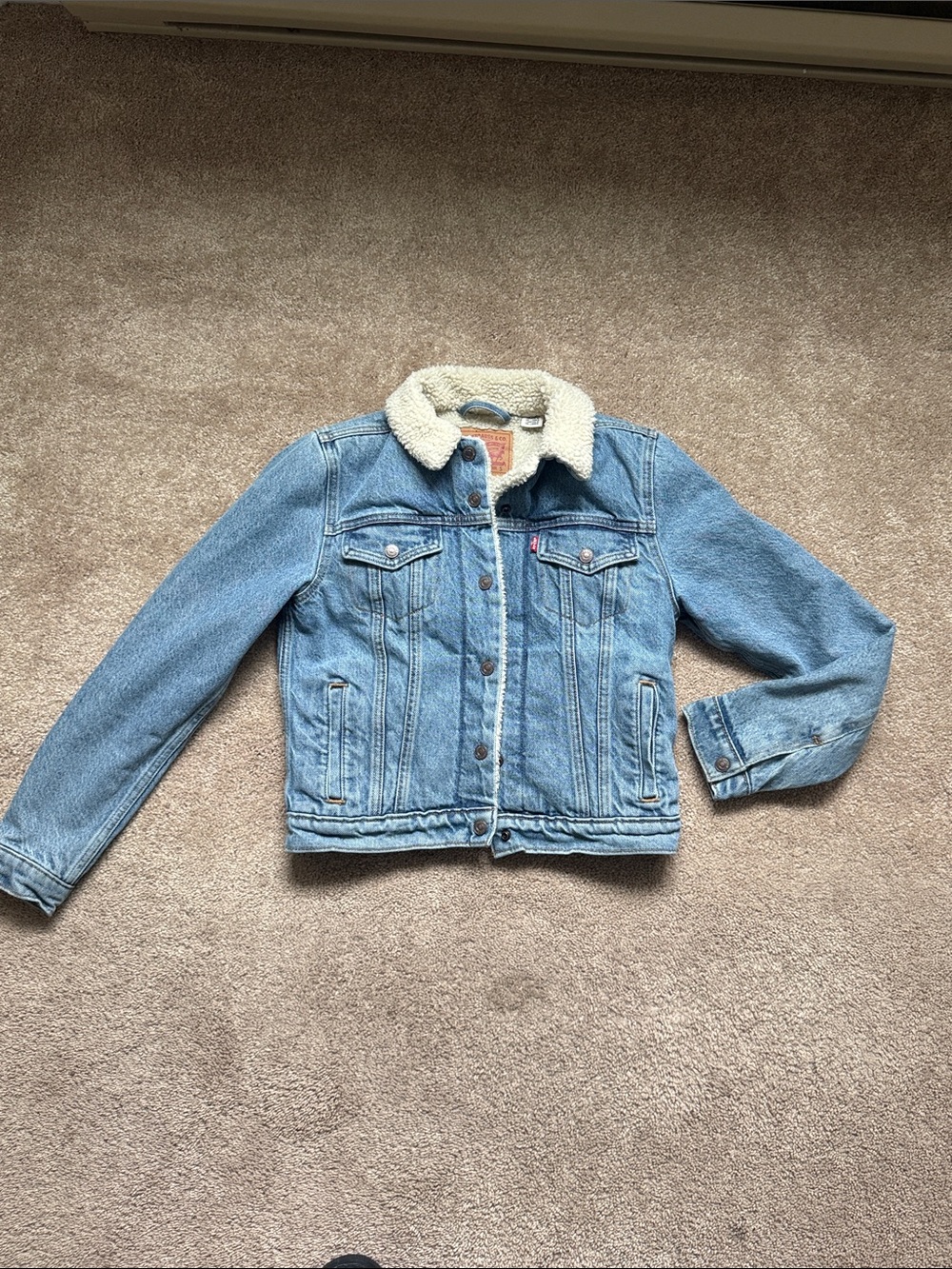 LEVI'S® PREMIUM Relaxed Sherpa Trucker Jacket